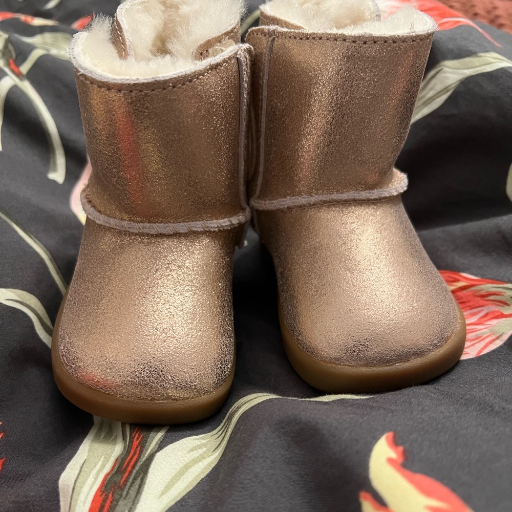 Pink Sparkle Baby Ugg Boots